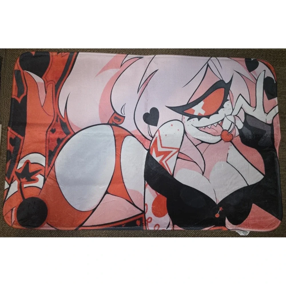 Cherri Bomb FLOOR Mat Desk Rug‎ Matches Hazbin Hotel Valentine's 2023 Playmat